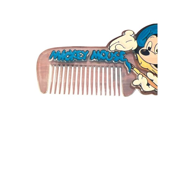 Vintage 80s Disney Mickey Mouse Plastic Comb Acrylic Painter 7" - Picture 2 of 5